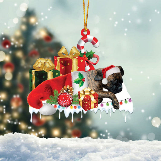 MollyTee BLACK AND WHITE SHIH TZU MERRY CHRISTMAS HANGING ORNAMENT - image 2