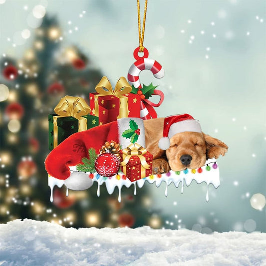 MollyTee POMERANIAN 2 MERRY CHRISTMAS HANGING ORNAMENT - image 2