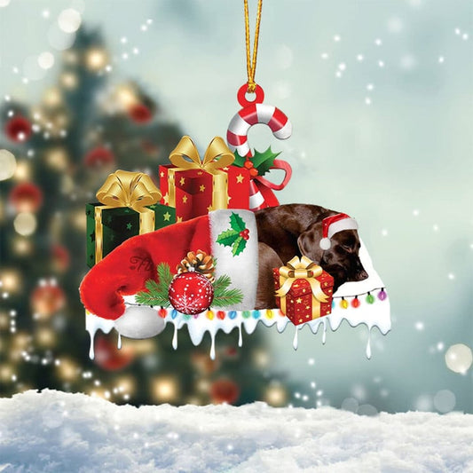 MollyTee DOBERMAN MERRY CHRISTMAS HANGING ORNAMENT - image 2