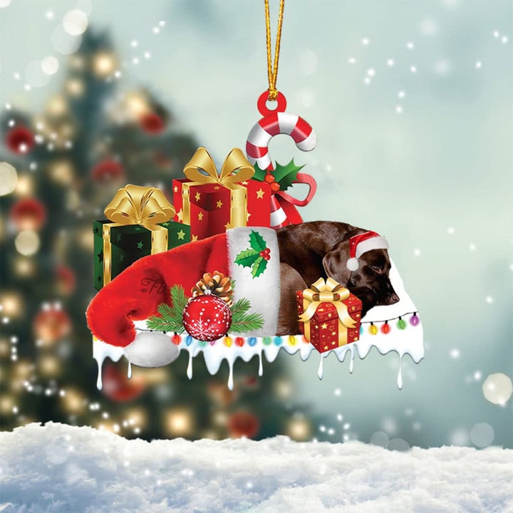 MollyTee DOBERMAN MERRY CHRISTMAS HANGING ORNAMENT - image 2