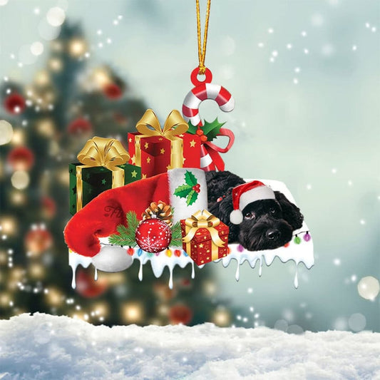 MollyTee CORGI MERRY CHRISTMAS HANGING ORNAMENT - image 2