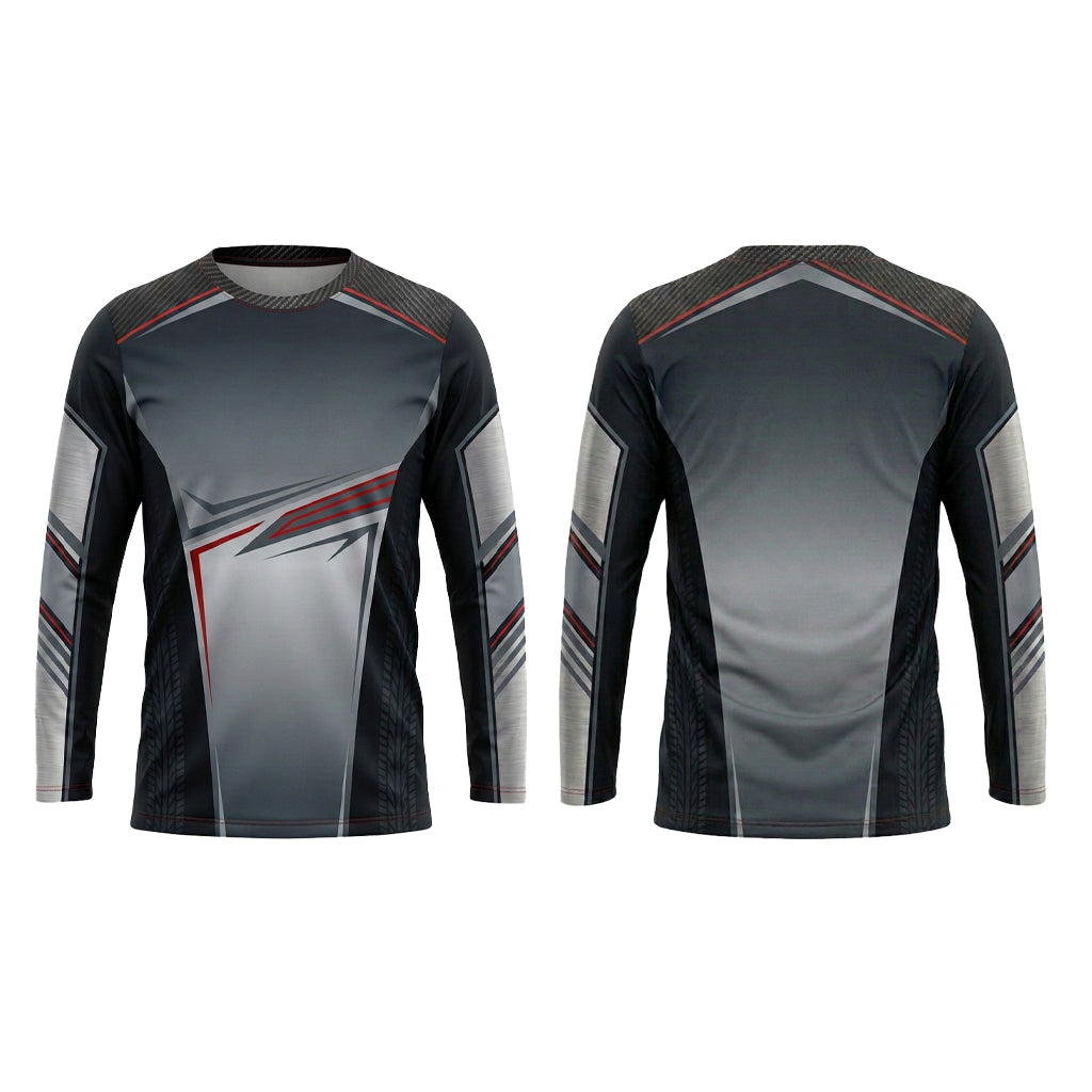 Custom Silver Lightning Automotive Work Uniform Shirt