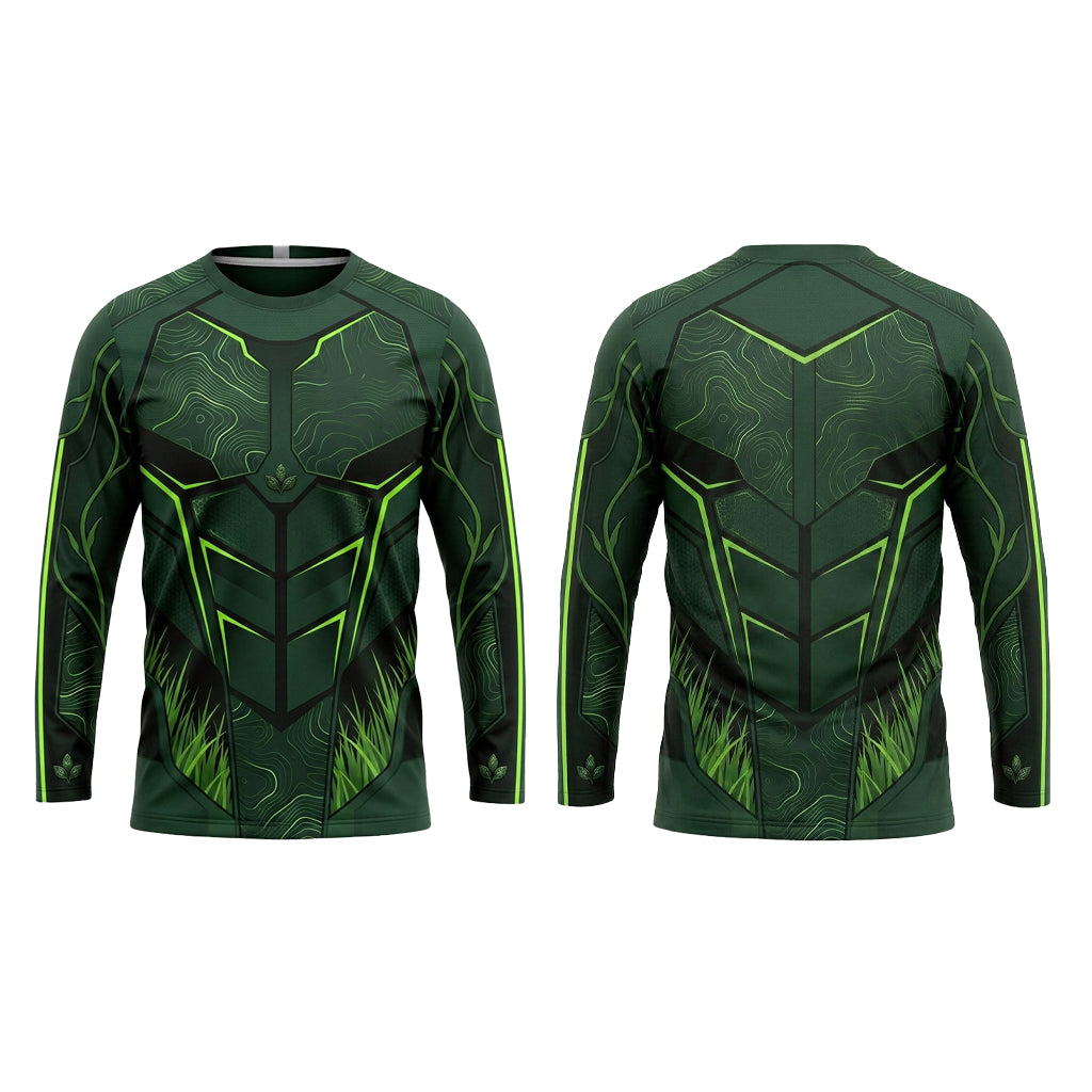 Custom Geometric Armor Landscaping Uniform Shirt