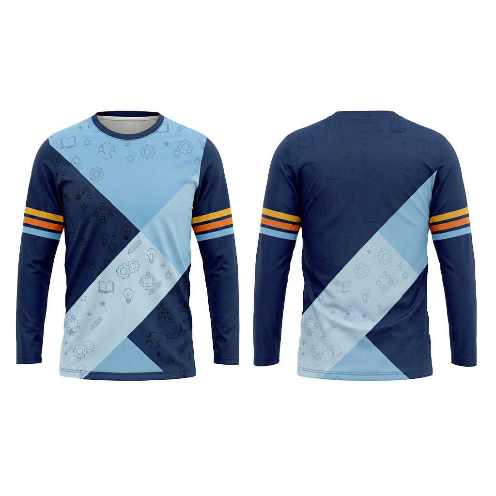 Custom Kids Club Colorblock School Camp Uniform Shirt