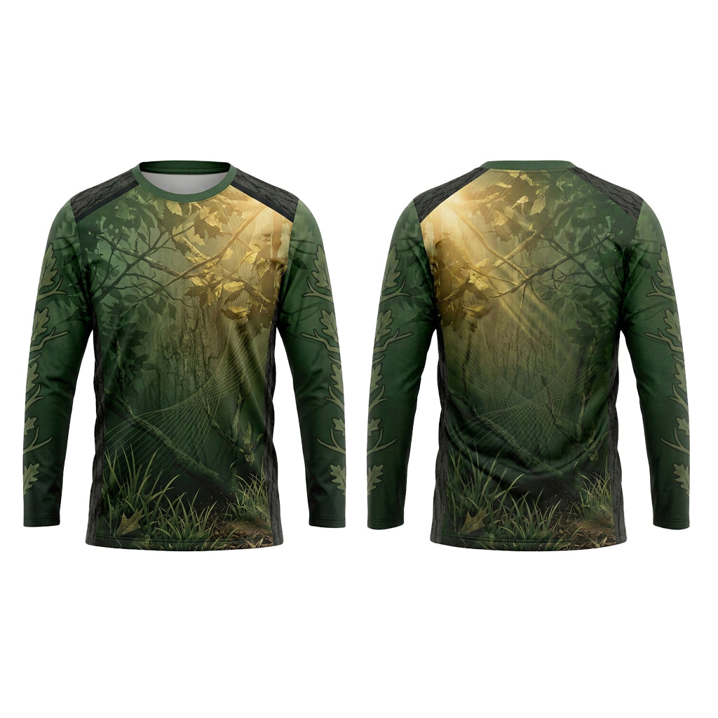 Custom Forest Oak Leaf Landscaping Uniform Shirt