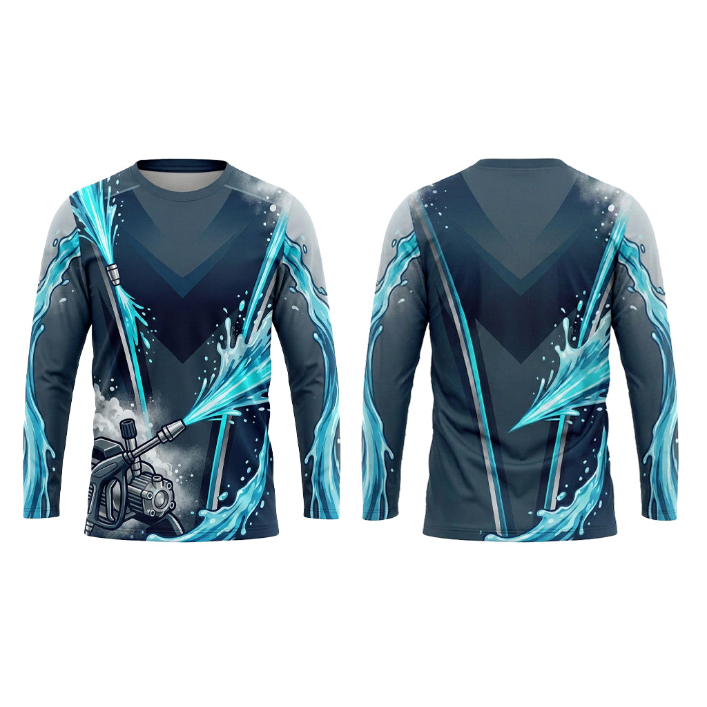 Custom Lime Mist Pro Pressure Washing Shirt