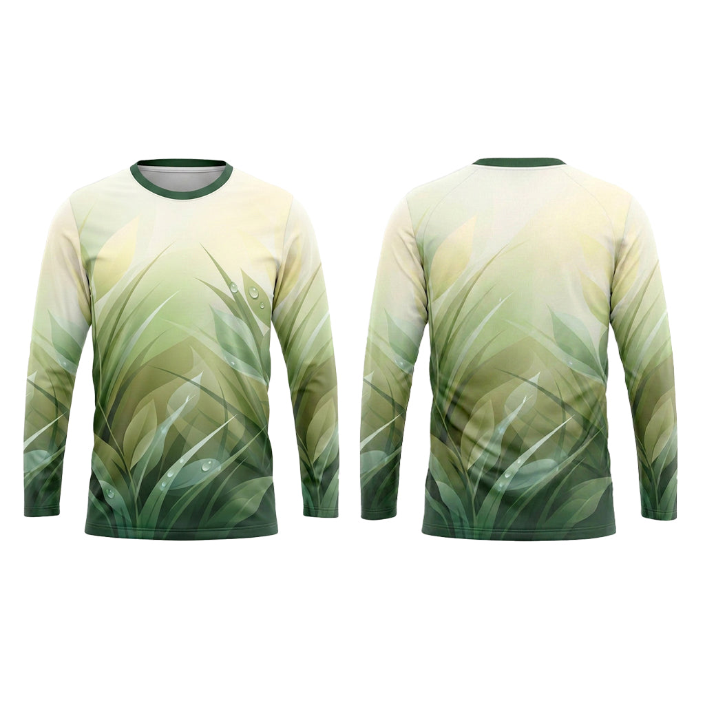 Custom Soft Meadow Grass Lawn Care Uniform Shirt