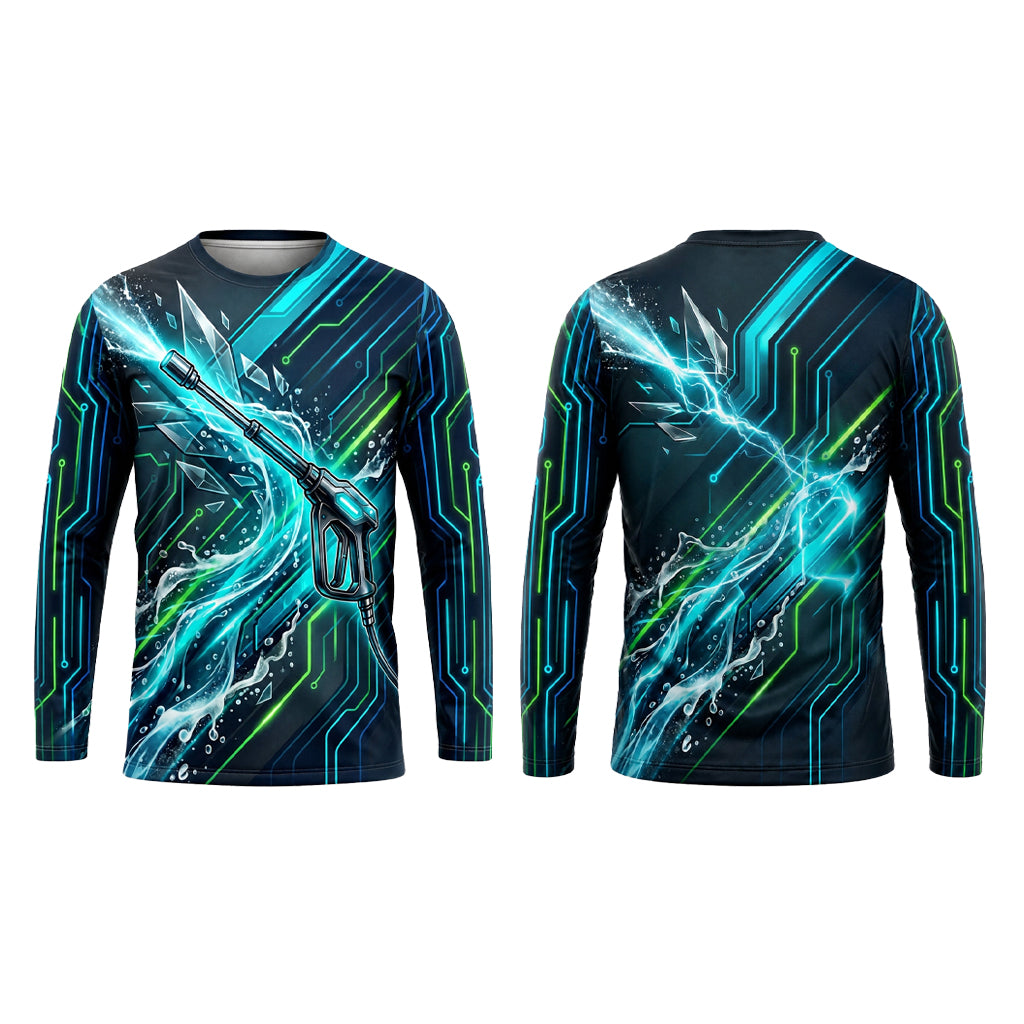Custom Turbo Wash Workwear Pressure Washing Shirt