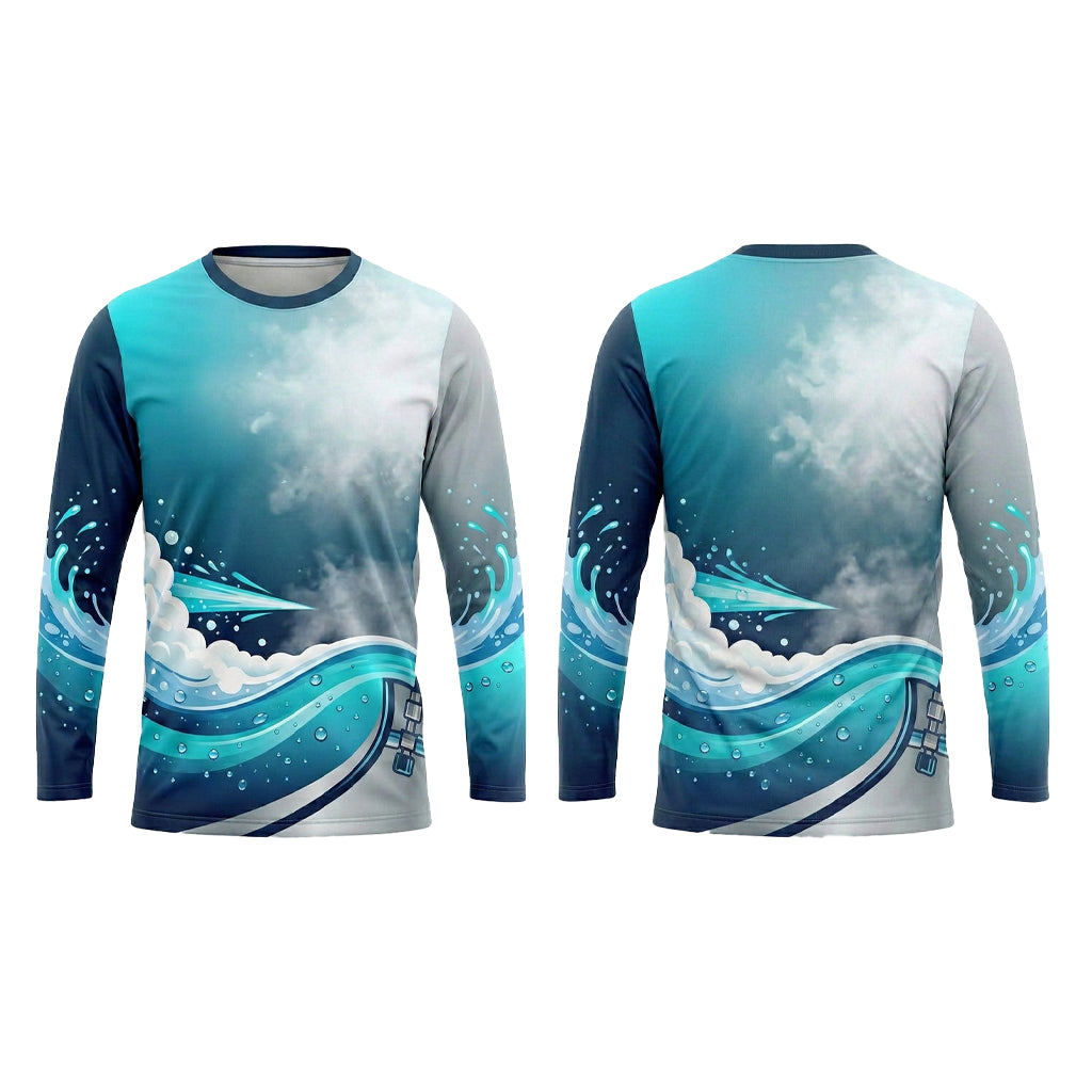 Custom Foam Burst Uniform Pressure Washing Shirt