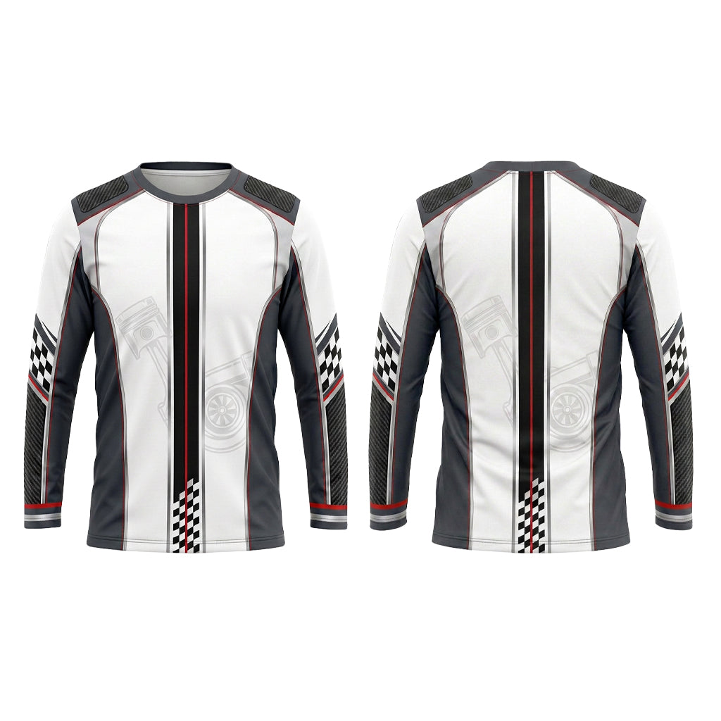 Custom Checkered Garage Automotive Work Uniform Shirt