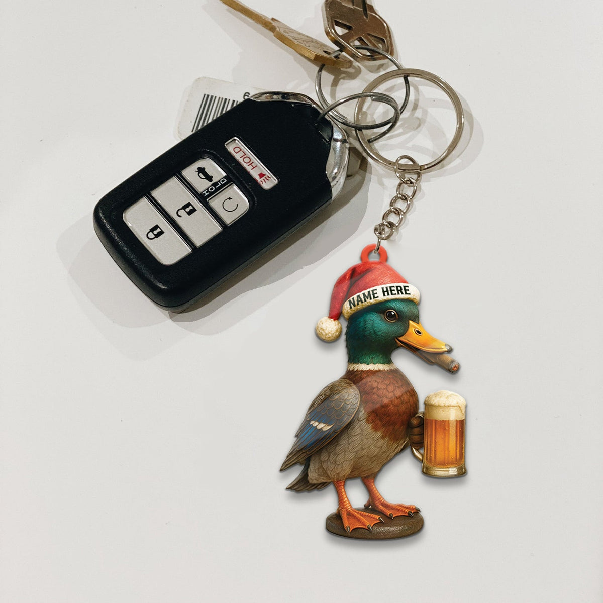 MollyTee Personalized Mallard Duck Christmas Acrylic Ornament Custom Name Holiday Decor for Hunters & Nature Lovers - image 2