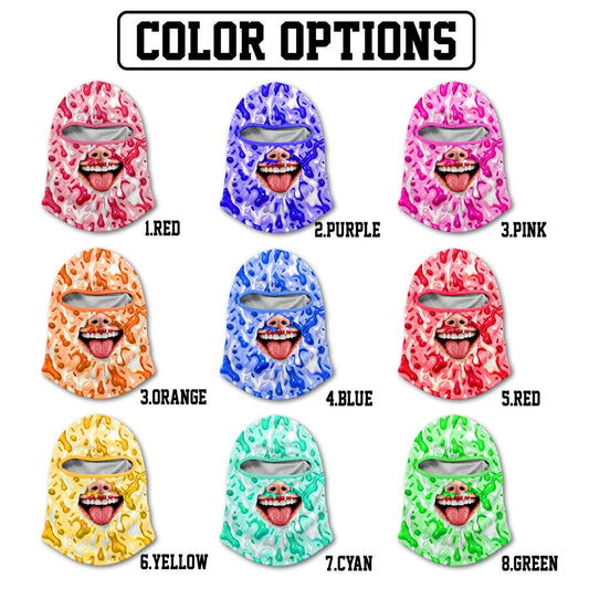 MollyTee Multicolor Funny Snowboarding Mask Balaclava Mask (8 colors)