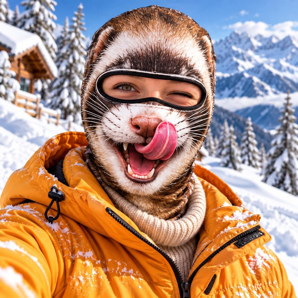 MollyTee Funny Animal Face 3D Print Balaclava Ski Mask (5 faces)