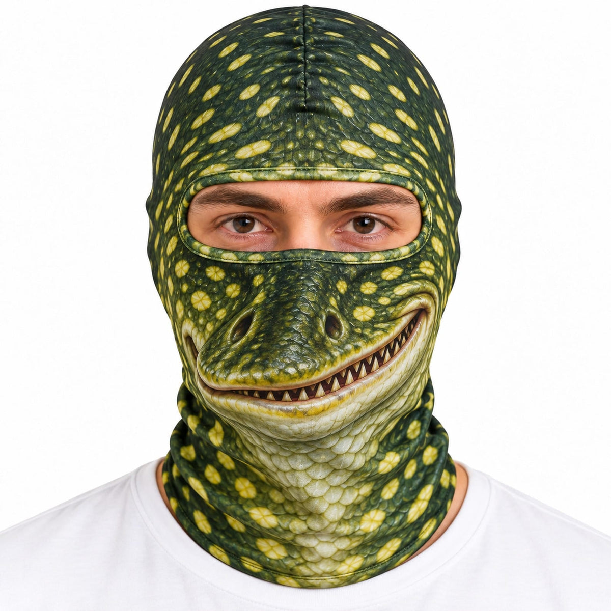 MollyTee Funny Fish Face Ski Mask Largemouth Bass Rainbow Trout Catfish Walleye Northern Pike & Freshwater Fish Full Face Balaclava (10 fish masks)