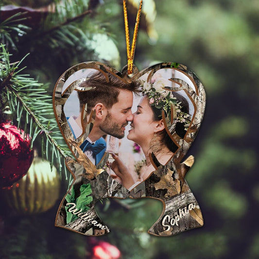 MollyTee Personalized Hunting Ornament For Couple Gift for Deer Hunting Lovers - image 2