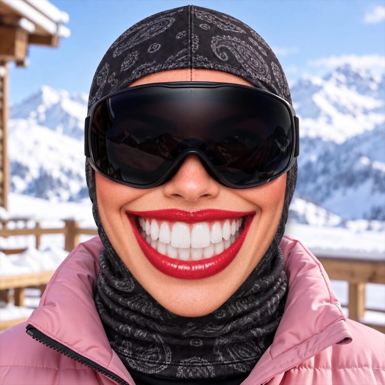 MollyTee Winter Funny Ski Mask Balaclava Face Mask (10 faces)