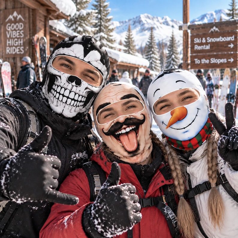 MollyTee Goofy Face Covering Balaclava Face Mask (23 Masks)