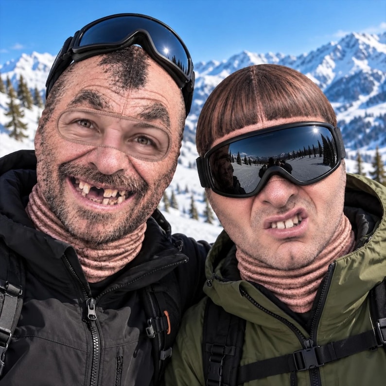 MollyTee Hilarious Novelty Face Mask for Skiing Mask Balaclava