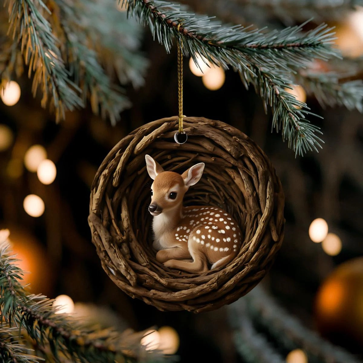 MollyTee Personalized Woodland Hunting Acrylic Christmas Ornament Custom Gift For Hunters 2D Flat - 2-Sided - image 9