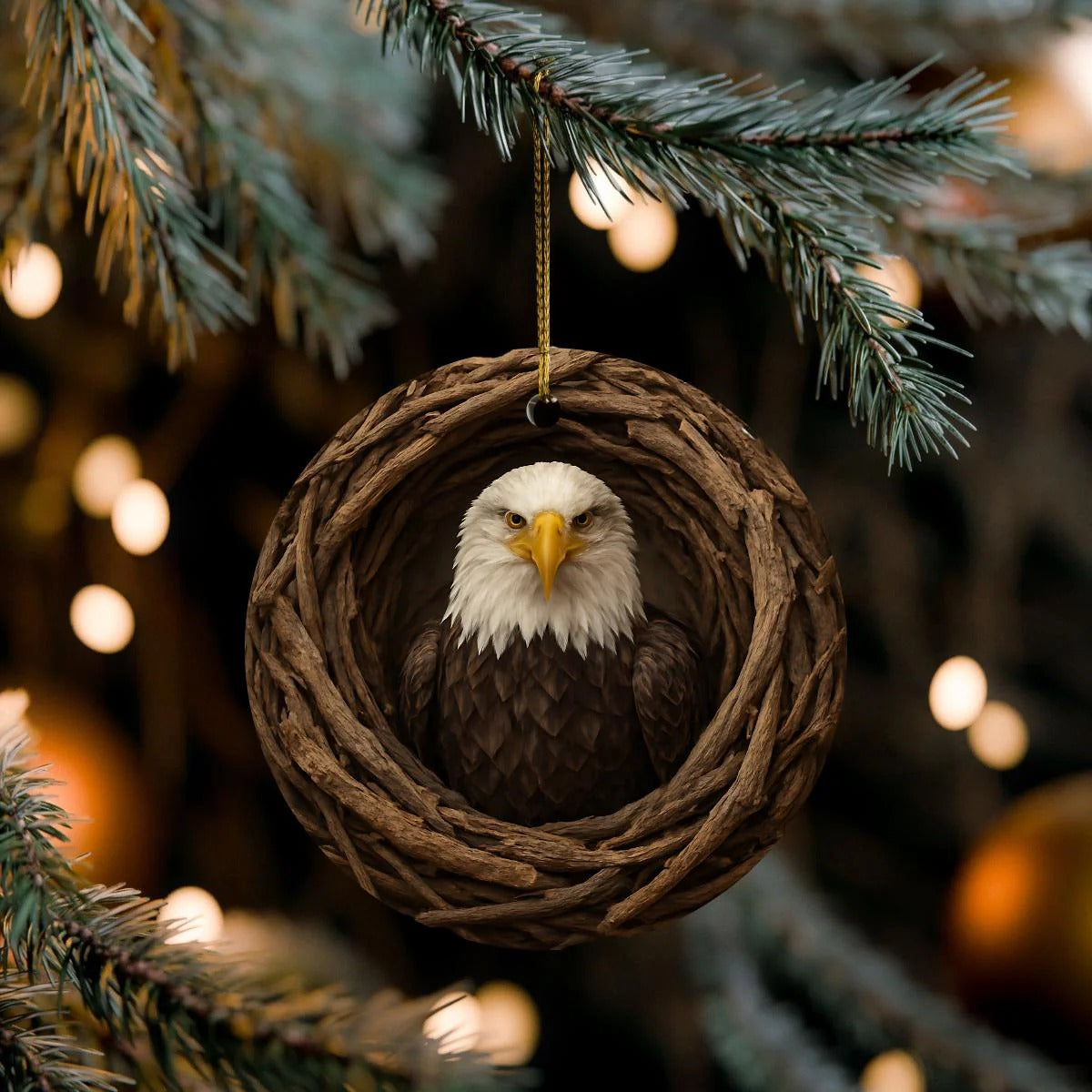 MollyTee Personalized Woodland Hunting Acrylic Christmas Ornament Custom Gift For Hunters 2D Flat - 1-Sided - image 1