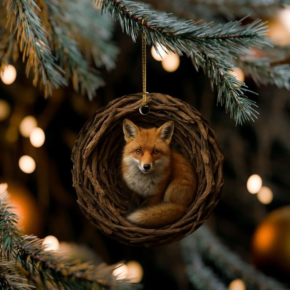 MollyTee Personalized Woodland Hunting Acrylic Christmas Ornament Custom Gift For Hunters 2D Flat - 2-Sided - image 2