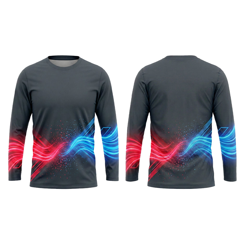 Dual Current Custom Painter Work Shirt - Front and Back View