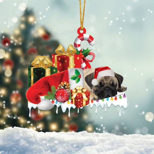 MollyTee TRICOR CORGI MERRY CHRISTMAS HANGING ORNAMENT - image 2