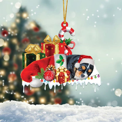 MollyTee SCHNAUZER MERRY CHRISTMAS HANGING ORNAMENT - image 2