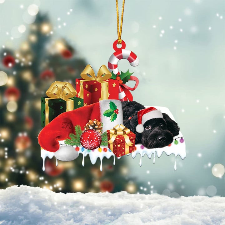 MollyTee CORGI MERRY CHRISTMAS HANGING ORNAMENT - image 2