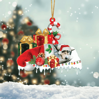 MollyTee POODLE(WHITE) MERRY CHRISTMAS HANGING ORNAMENT - image 2