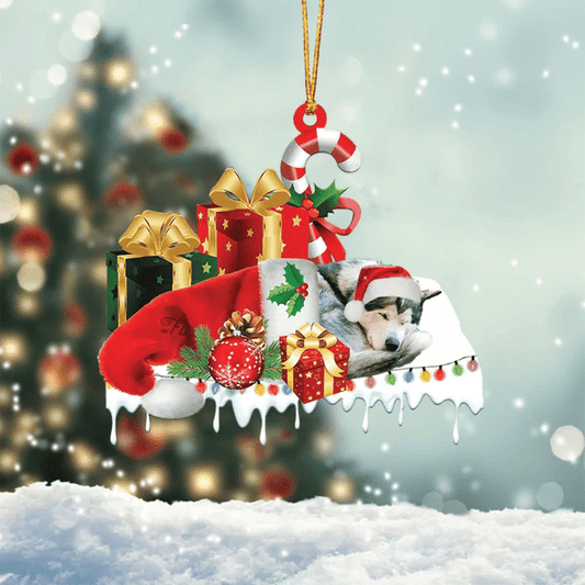 MollyTee POODLE(WHITE) MERRY CHRISTMAS HANGING ORNAMENT - image 2