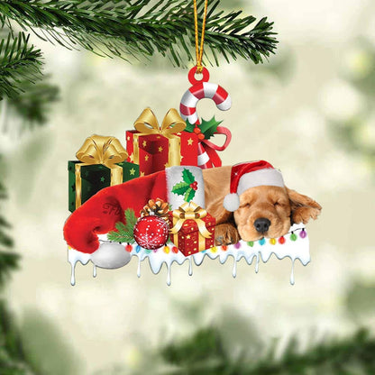 MollyTee POMERANIAN 2 MERRY CHRISTMAS HANGING ORNAMENT - image 1