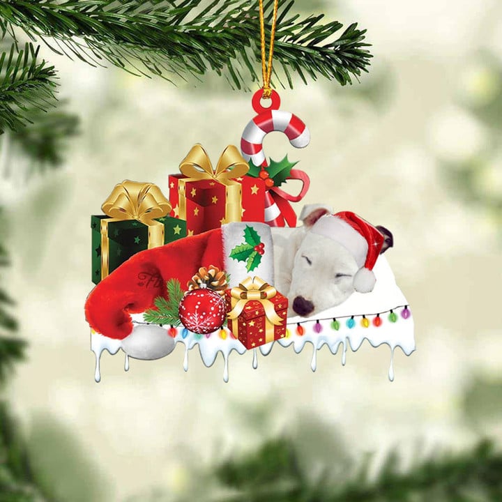 MollyTee HUSKY MERRY CHRISTMAS HANGING ORNAMENT - image 1