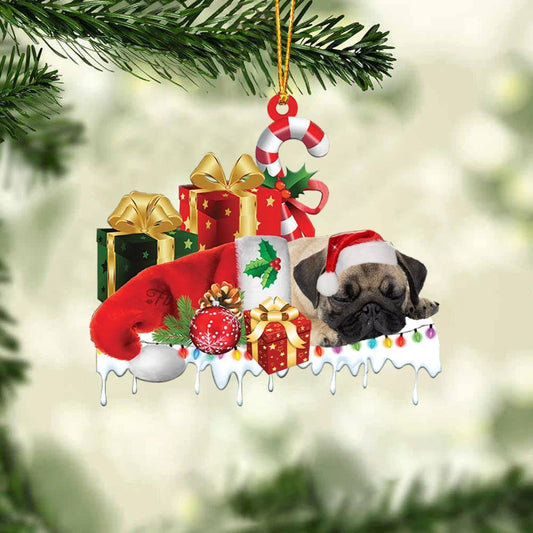 MollyTee TRICOR CORGI MERRY CHRISTMAS HANGING ORNAMENT - image 1