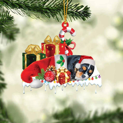 MollyTee SCHNAUZER MERRY CHRISTMAS HANGING ORNAMENT - image 1