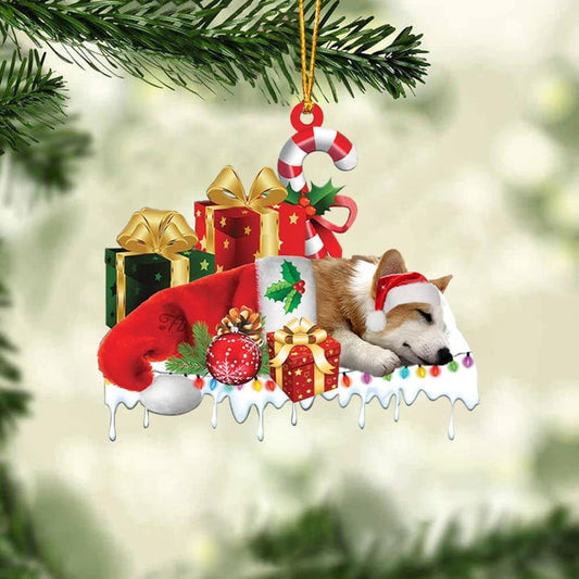 MollyTee CHOCOLATE LABRADOR MERRY CHRISTMAS HANGING ORNAMENT - image 1