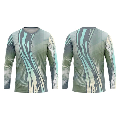 Custom Navy Splash Crew Pressure Washing Shirt