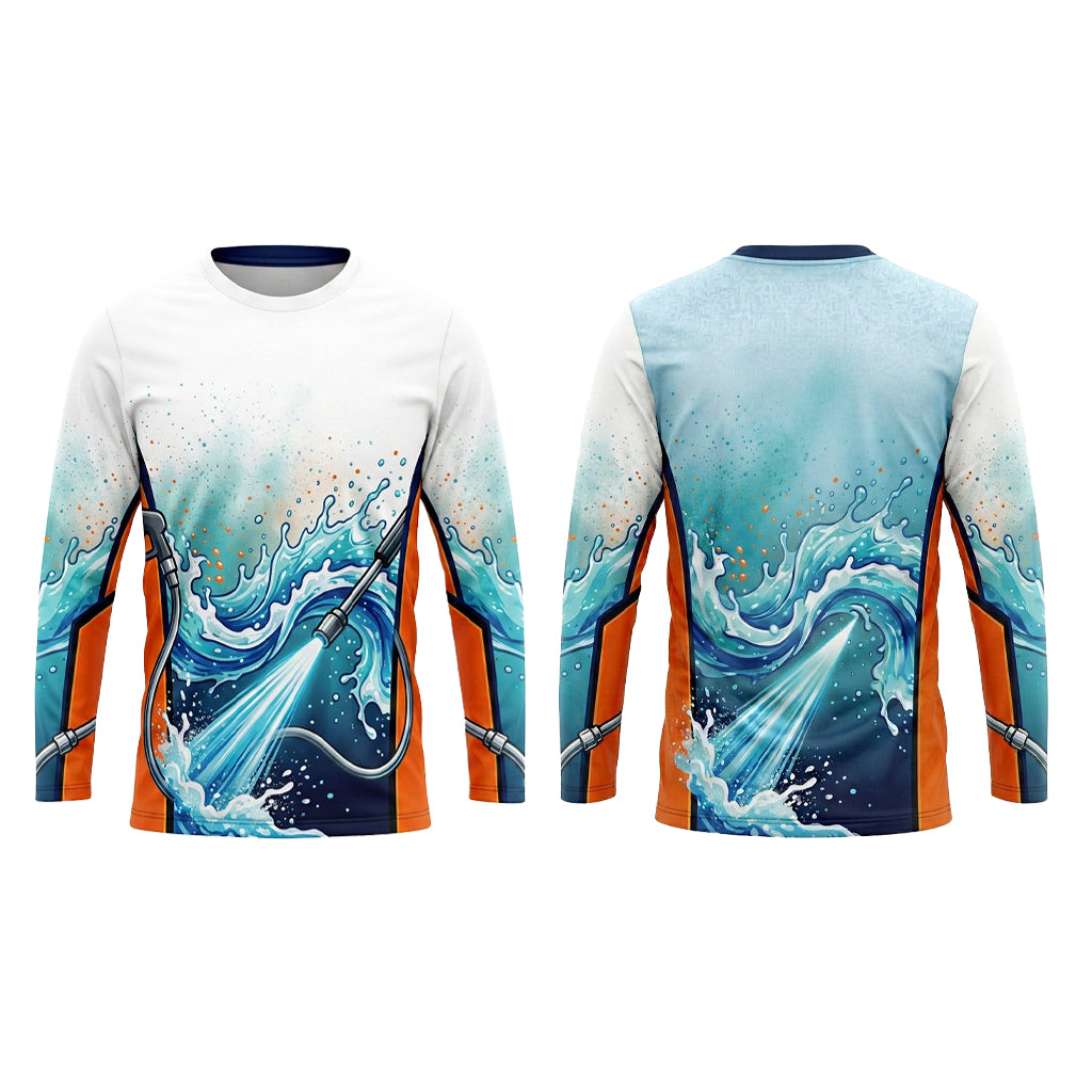 Custom Spray Shield Performance Pressure Washing Shirt