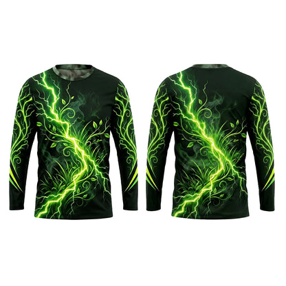 Custom Lightning Vine Landscaping Uniform Shirt