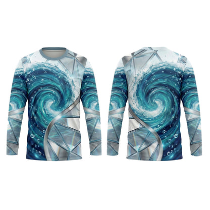 Custom Navy Splash Pro Pressure Washing Shirt