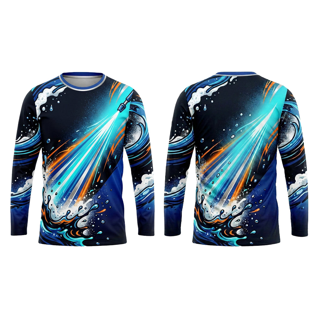 Custom Deep Sea Uniform Pressure Washing Shirt