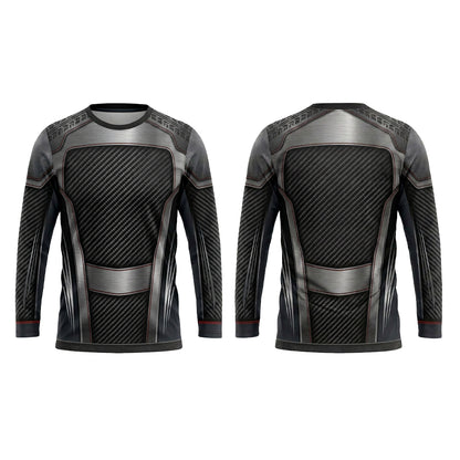 Custom Brushed Steel Carbon Automotive Work Uniform Shirt