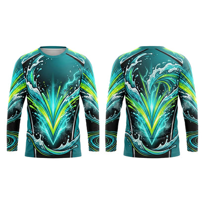 Custom Navy Splash Service Pressure Washing Shirt