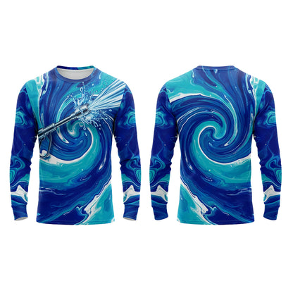 Custom Navy Splash Uniform Pressure Washing Shirt