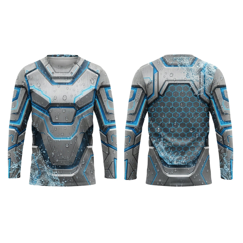 Custom Hydro Stripe Crew Pressure Washing Shirt