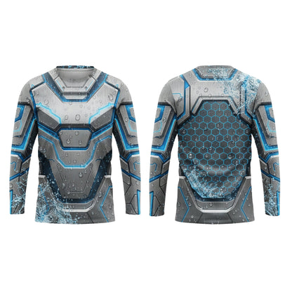 Custom Hydro Stripe Crew Pressure Washing Shirt