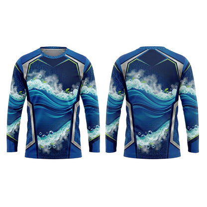 Custom Navy Foam Panel Carpet Cleaning Uniform Shirt