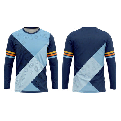 Custom Kids Club Colorblock School Camp Uniform Shirt