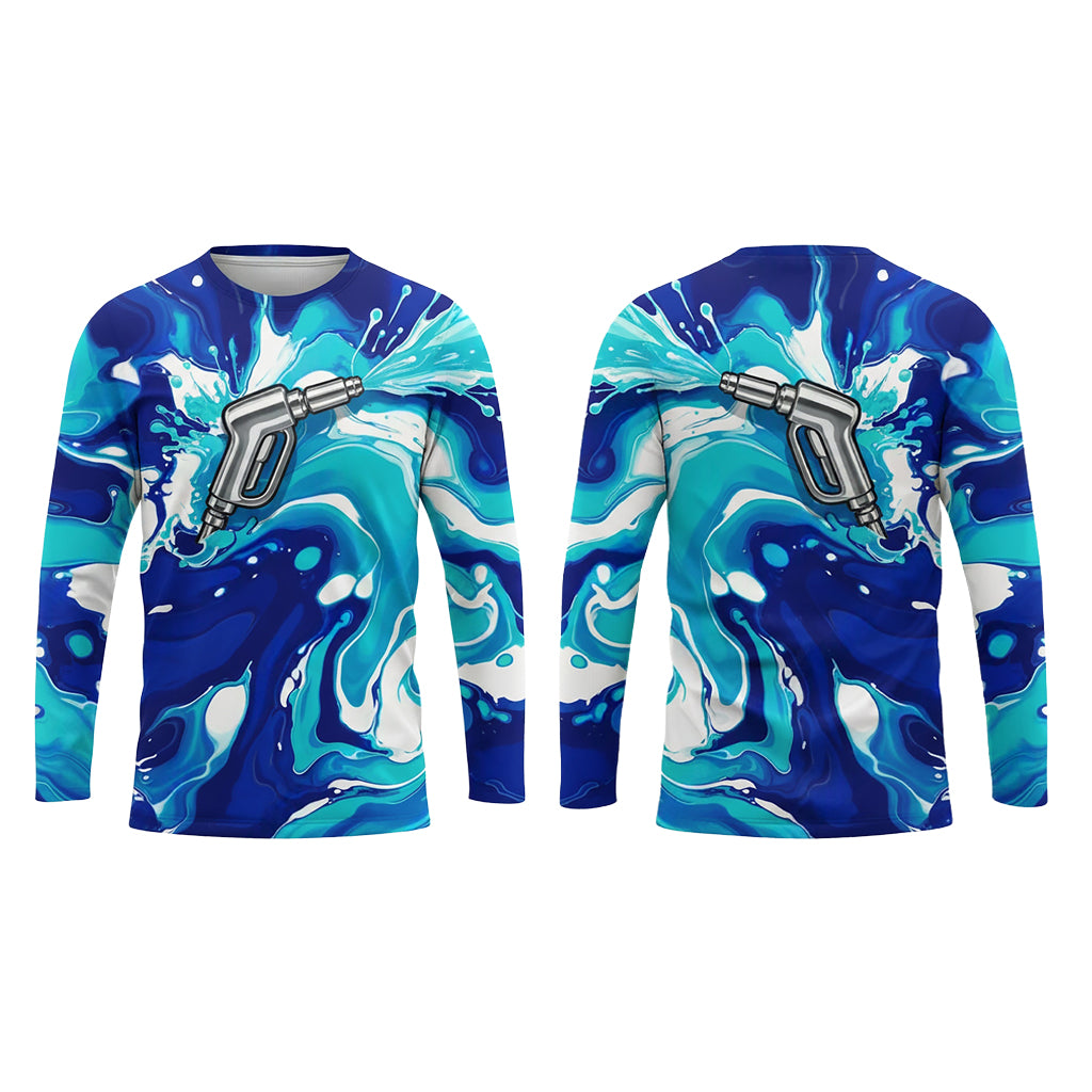 Custom Ice Splash Performance Pressure Washing Shirt