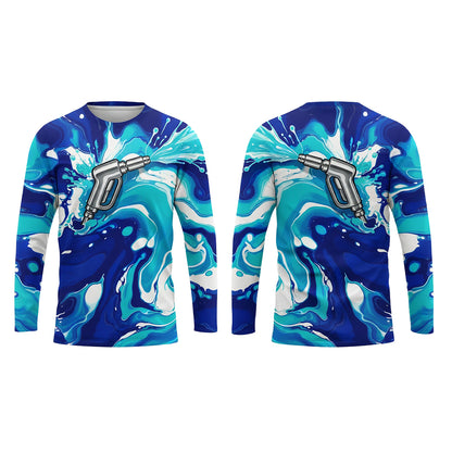 Custom Ice Splash Performance Pressure Washing Shirt